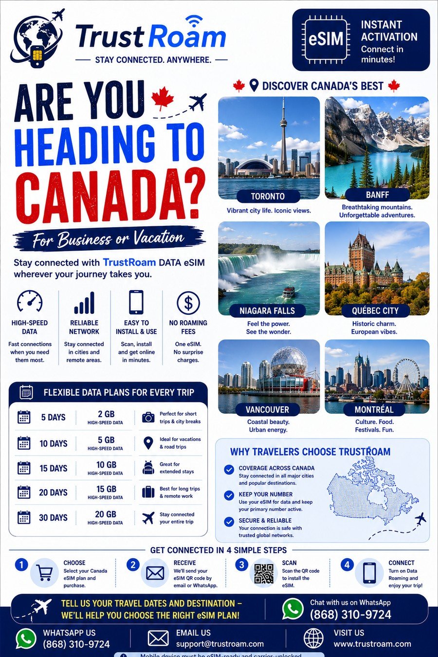 Canada Travel TrustRoam flyer